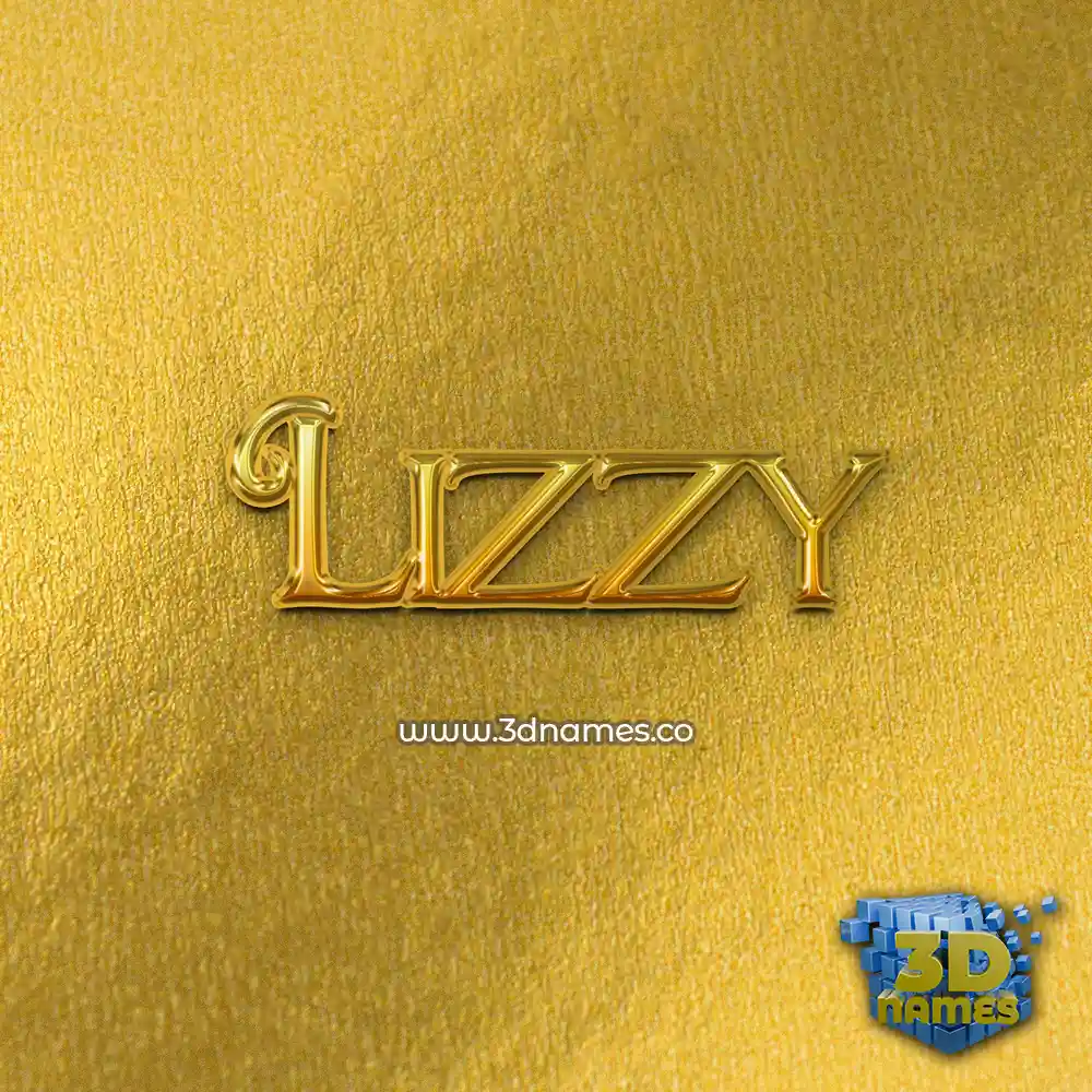 lizzy in All Gold style - 3D name wallpaper lizzy in All Gold style - 3D name wallpaper