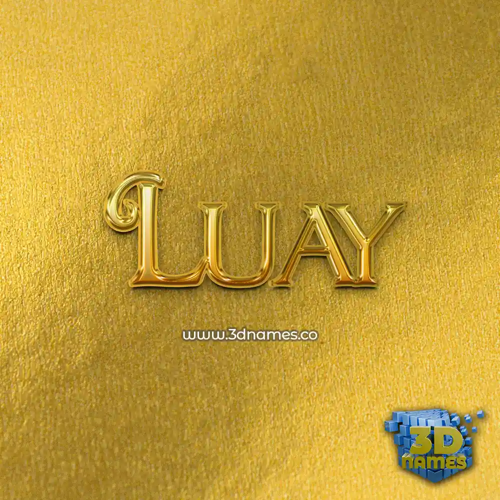 luay in All Gold style - 3D name wallpaper luay in All Gold style - 3D name wallpaper