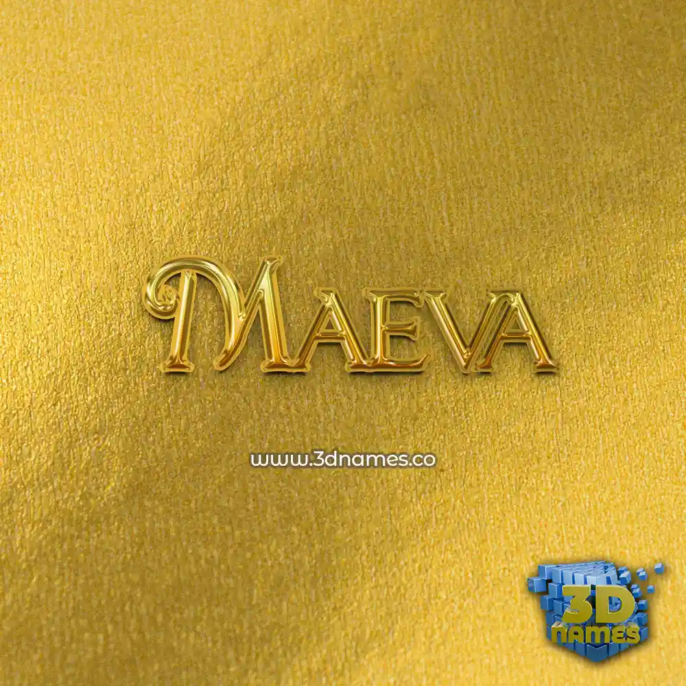 maeva in All Gold style - 3D name wallpaper maeva in All Gold style - 3D name wallpaper