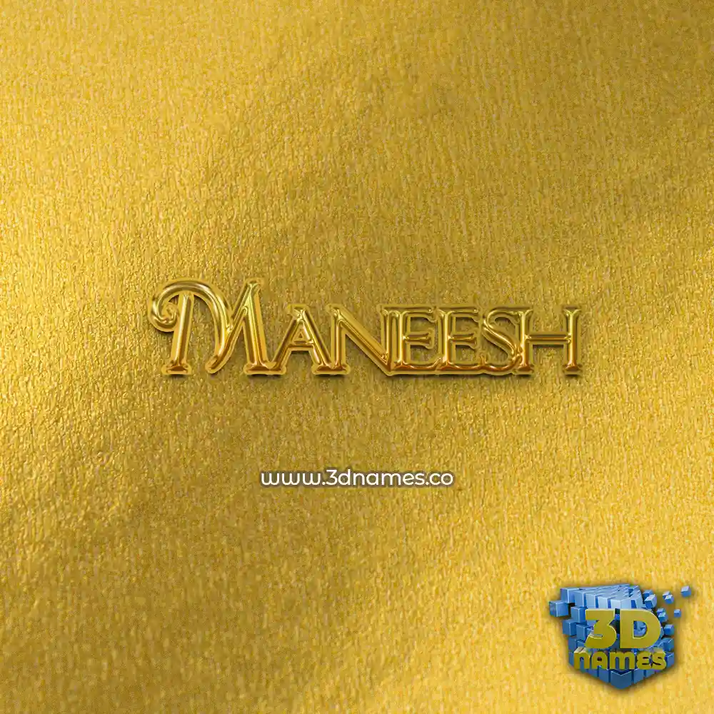 maneesh in All Gold style - 3D name wallpaper maneesh in All Gold style - 3D name wallpaper