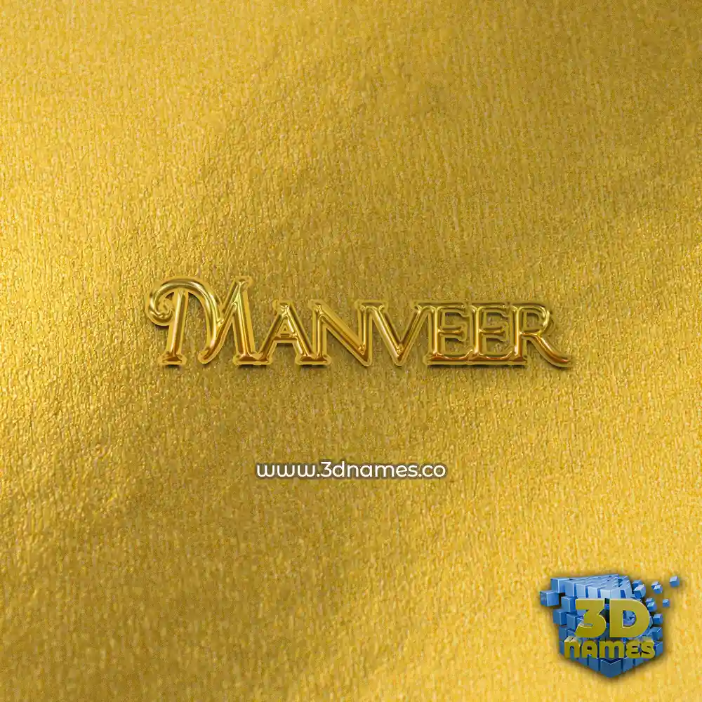 manveer in All Gold style - 3D name wallpaper manveer in All Gold style - 3D name wallpaper