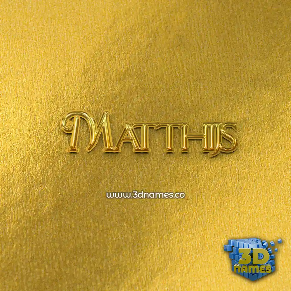 matthijs in All Gold style - 3D name wallpaper matthijs in All Gold style - 3D name wallpaper