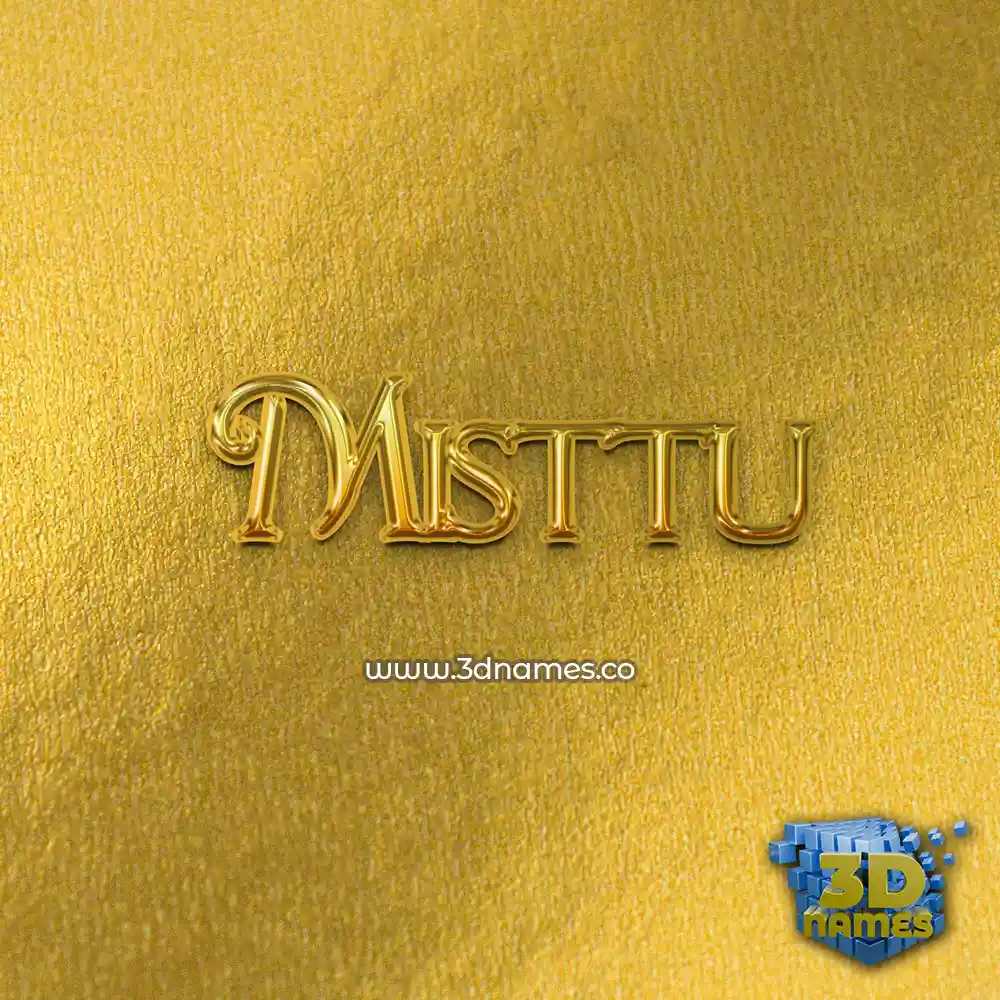 misttu in All Gold style - 3D name wallpaper misttu in All Gold style - 3D name wallpaper