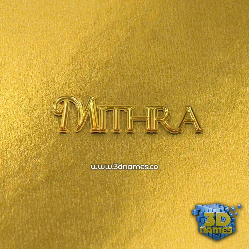 mithra in All Gold style - 3D name wallpaper mithra in All Gold style - 3D name wallpaper