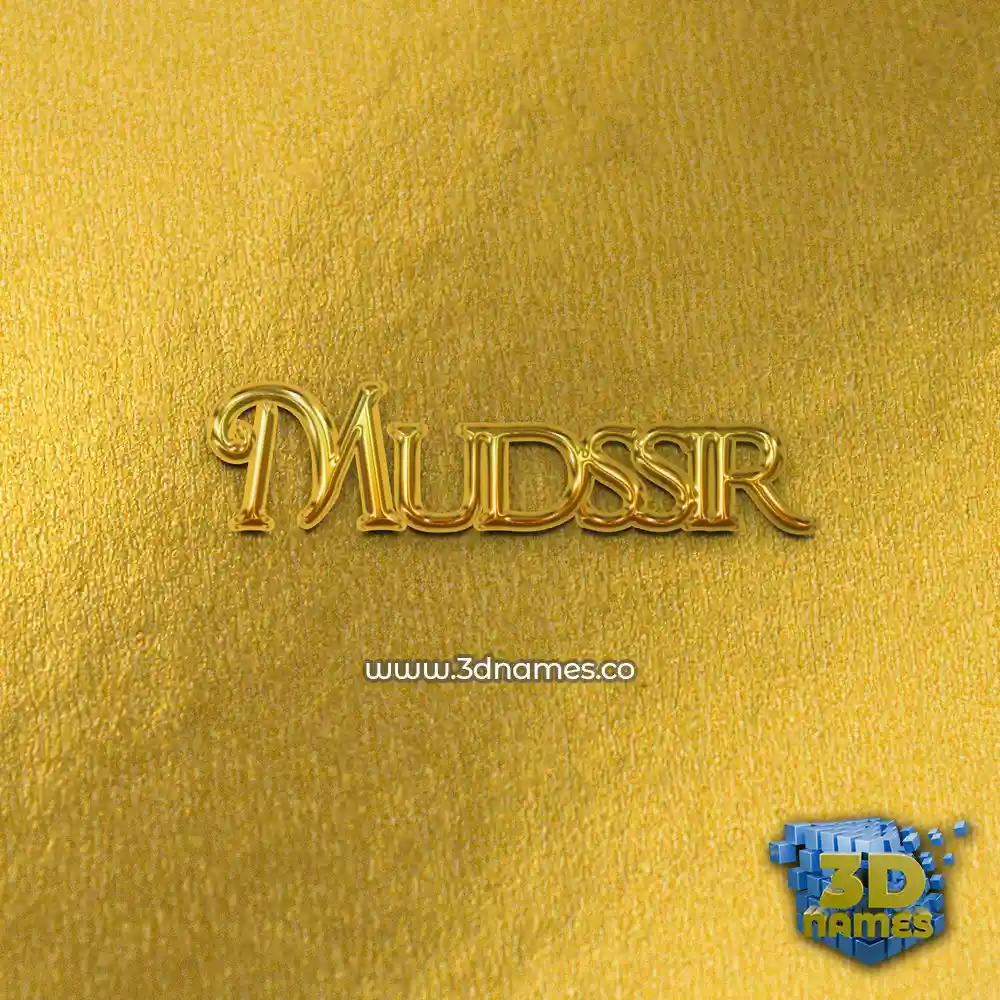 mudssir in All Gold style - 3D name wallpaper mudssir in All Gold style - 3D name wallpaper
