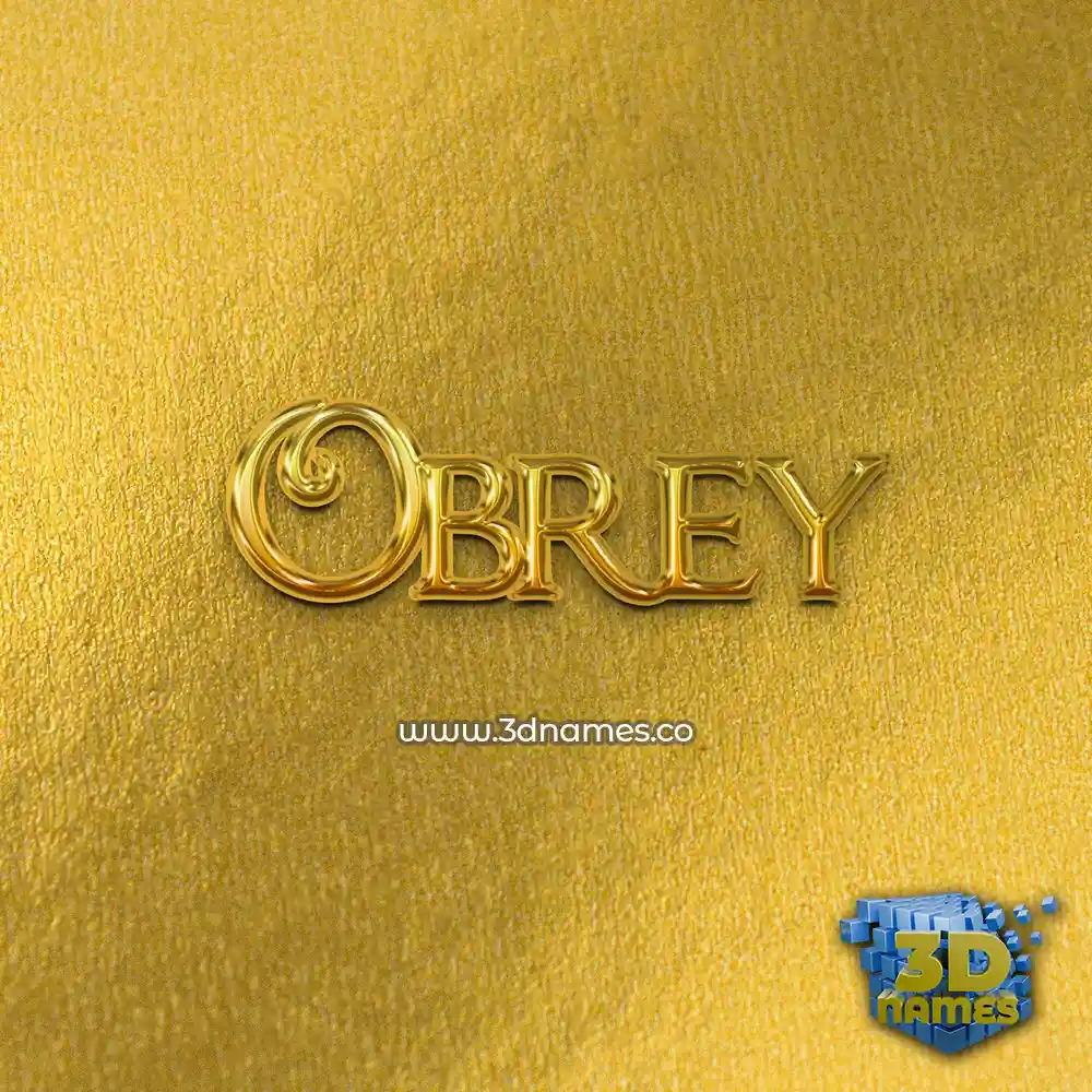 obrey in All Gold style - 3D name wallpaper obrey in All Gold style - 3D name wallpaper