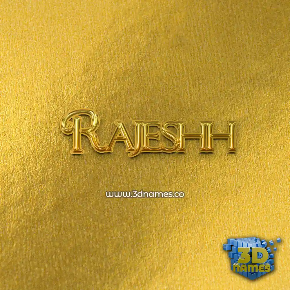 rajeshh in All Gold style - 3D name wallpaper rajeshh in All Gold style - 3D name wallpaper