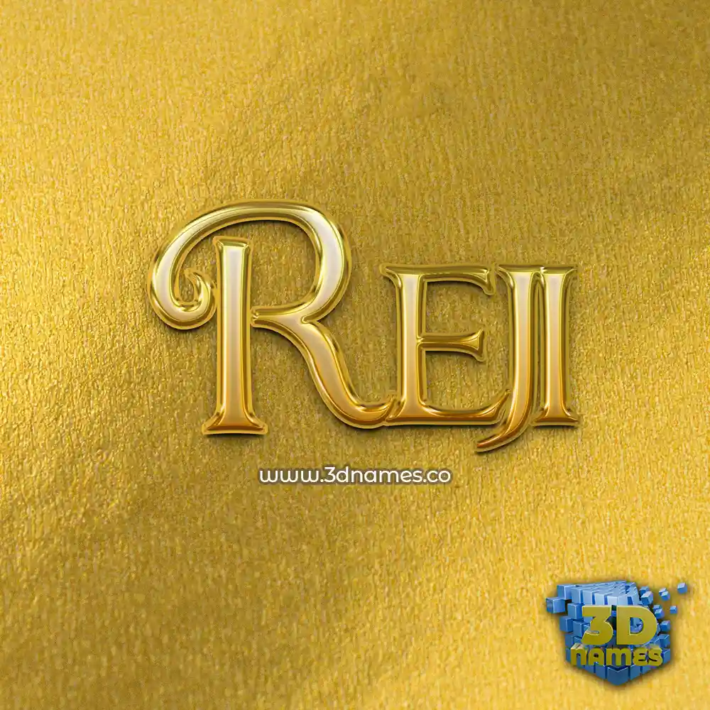 reji in All Gold style - 3D name wallpaper reji in All Gold style - 3D name wallpaper