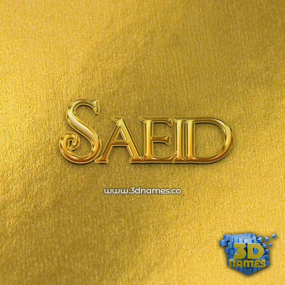 saeid in All Gold style - 3D name wallpaper saeid in All Gold style - 3D name wallpaper