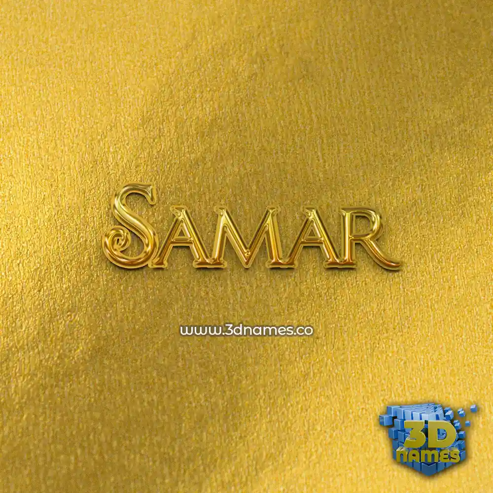 samar in All Gold style - 3D name wallpaper samar in All Gold style - 3D name wallpaper