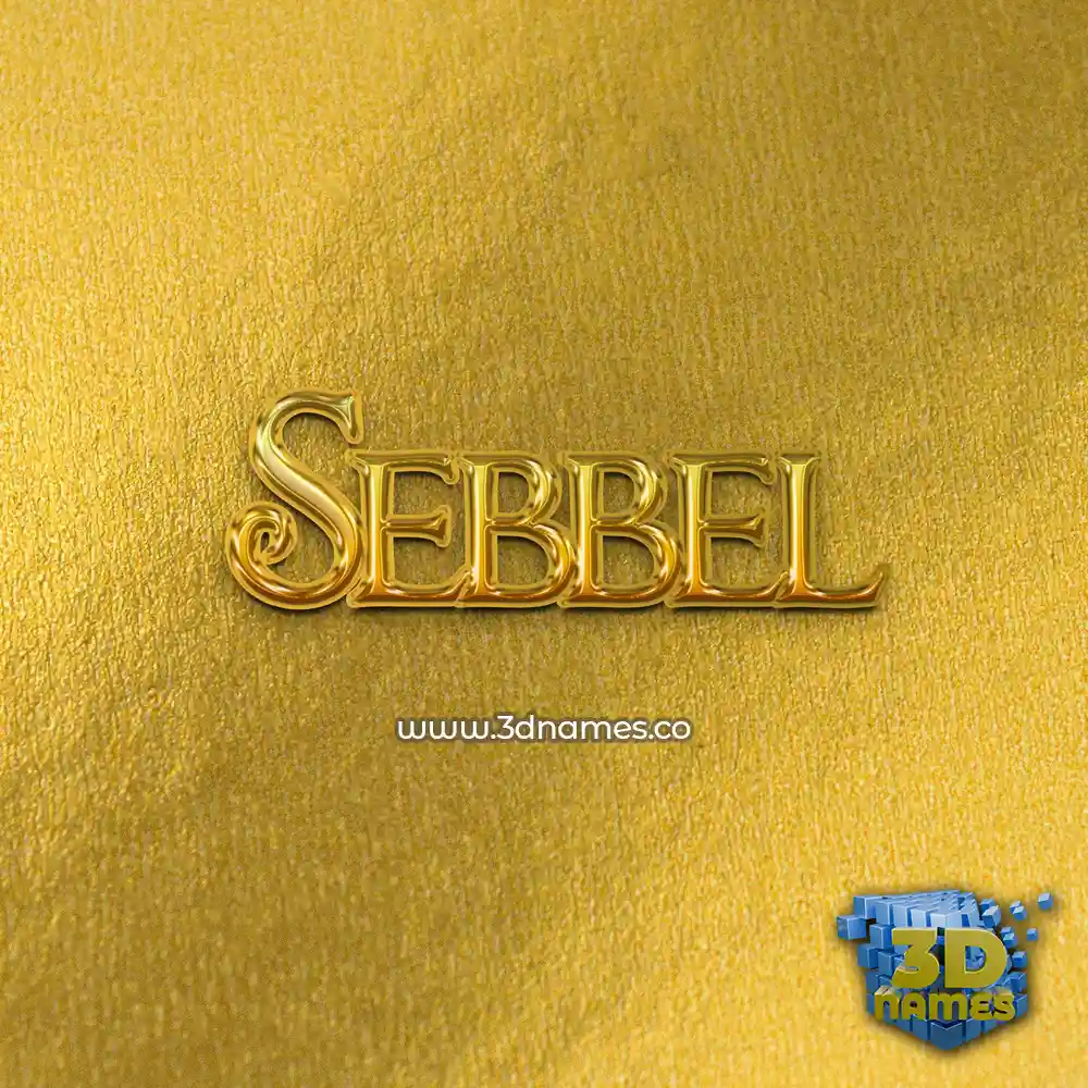 sebbel in All Gold style - 3D name wallpaper sebbel in All Gold style - 3D name wallpaper