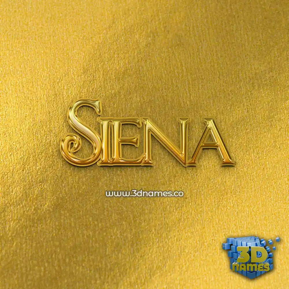siena in All Gold style - 3D name wallpaper siena in All Gold style - 3D name wallpaper