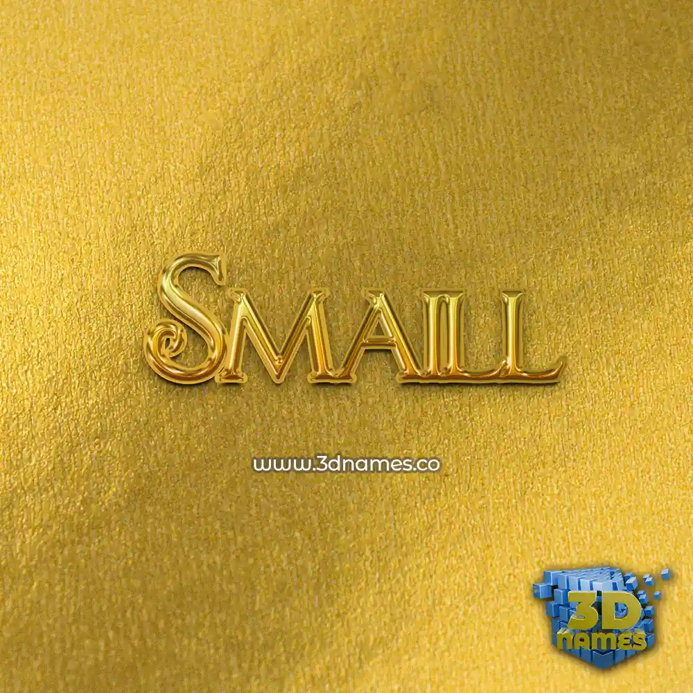 smaill in All Gold style - 3D name wallpaper smaill in All Gold style - 3D name wallpaper