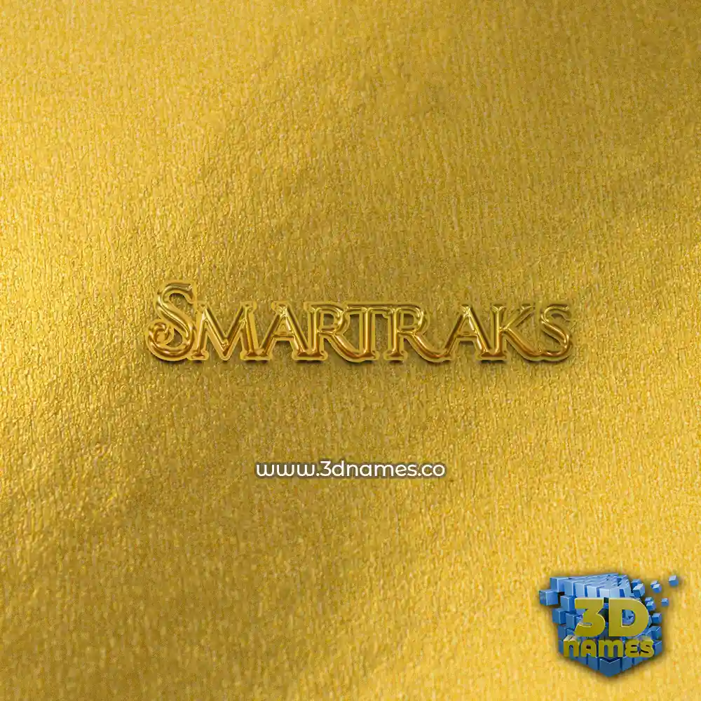 smartraks in All Gold style - 3D name wallpaper smartraks in All Gold style - 3D name wallpaper