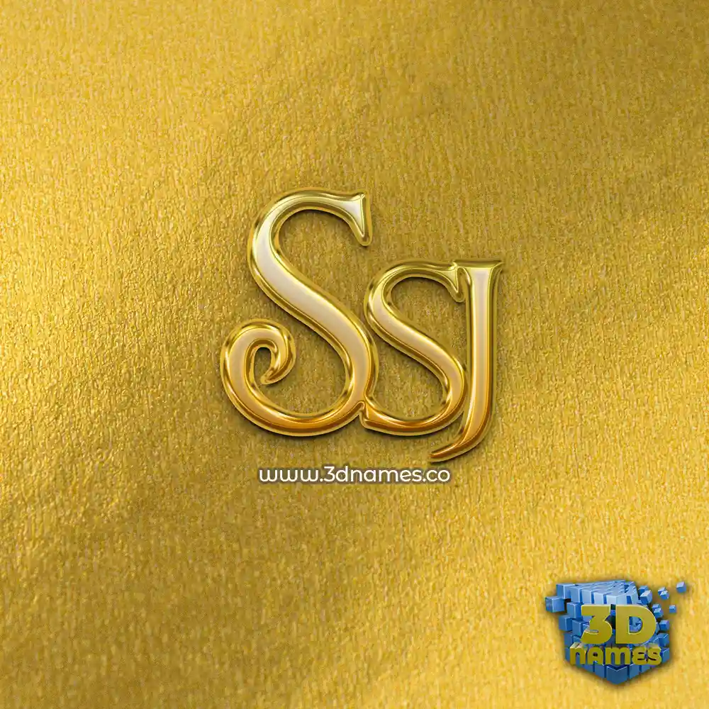 ssj in All Gold style - 3D name wallpaper