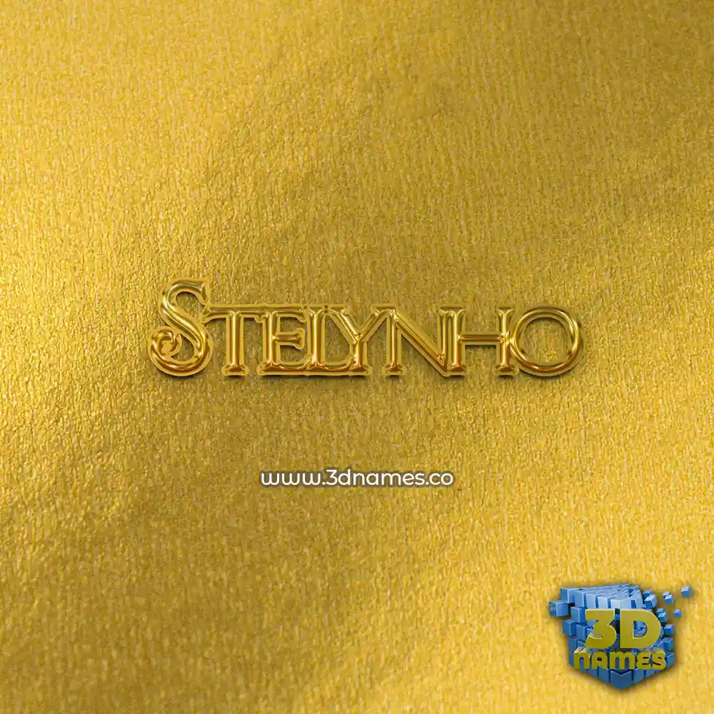 stelynho in All Gold style - 3D name wallpaper stelynho in All Gold style - 3D name wallpaper