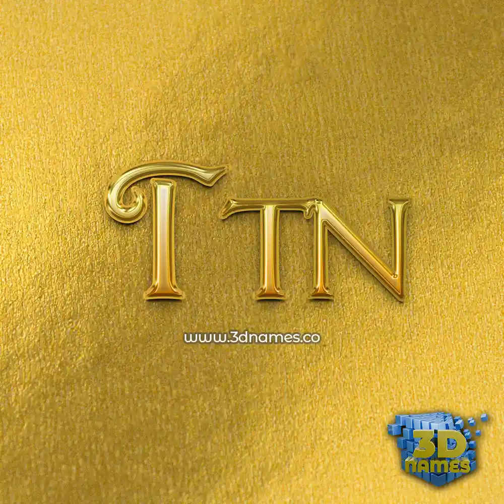 ttn in All Gold style - 3D name wallpaper ttn in All Gold style - 3D name wallpaper