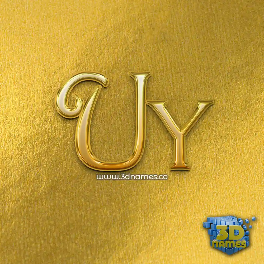 uy in All Gold style - 3D name wallpaper uy in All Gold style - 3D name wallpaper