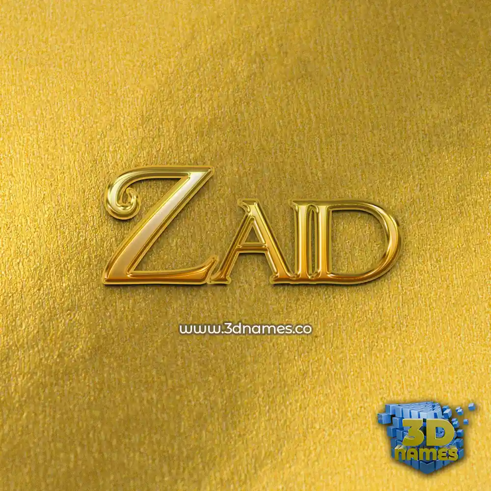 zaid in All Gold style - 3D name wallpaper zaid in All Gold style - 3D name wallpaper