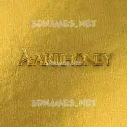 aartihoney in All Gold style - 3D name wallpaper