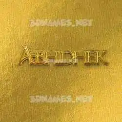 abhidhek in All Gold style - 3D name wallpaper
