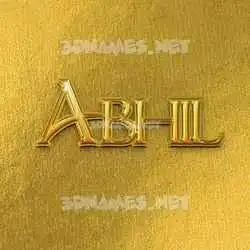abhil in All Gold style - 3D name wallpaper