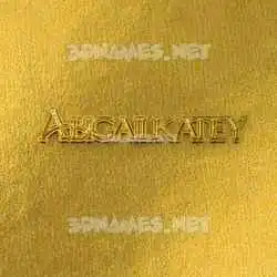 abigailkatey in All Gold style - 3D name wallpaper