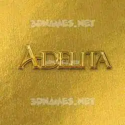adelita in All Gold style - 3D name wallpaper