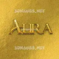 alira in All Gold style - 3D name wallpaper