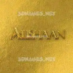 alishaan in All Gold style - 3D name wallpaper