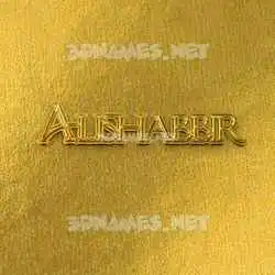 alishabbir in All Gold style - 3D name wallpaper