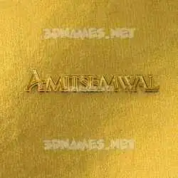 amitsemwal in All Gold style - 3D name wallpaper