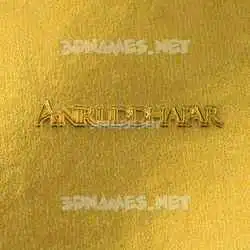 aniruddhapar in All Gold style - 3D name wallpaper
