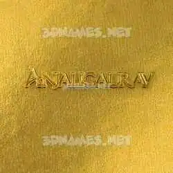 anjaligaurav in All Gold style - 3D name wallpaper