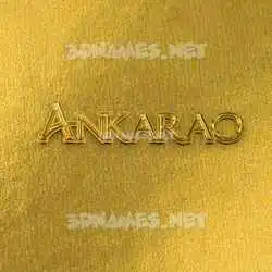 ankarao in All Gold style - 3D name wallpaper
