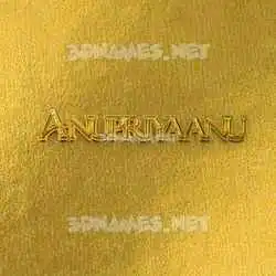 anupriyaanu in All Gold style - 3D name wallpaper