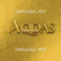 aqdas in All Gold style - 3D name wallpaper