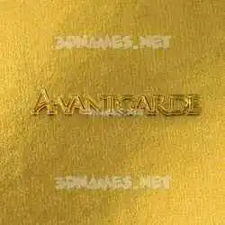 avantgarde in All Gold style - 3D name wallpaper