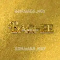 baghee in All Gold style - 3D name wallpaper