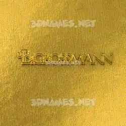 bigbossmann in All Gold style - 3D name wallpaper