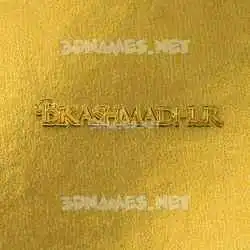 bikashmadhur in All Gold style - 3D name wallpaper
