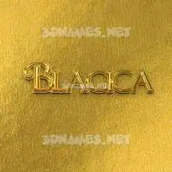 blagica in All Gold style - 3D name wallpaper