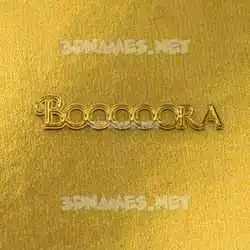 booooora in All Gold style - 3D name wallpaper