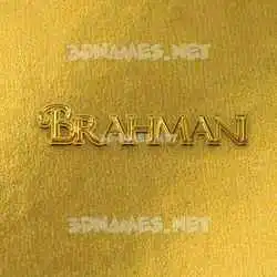 brahmani in All Gold style - 3D name wallpaper