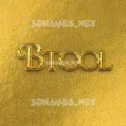 btool in All Gold style - 3D name wallpaper