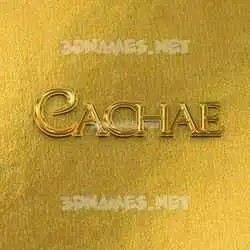 cachae in All Gold style - 3D name wallpaper