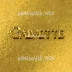 calvette in All Gold style - 3D name wallpaper
