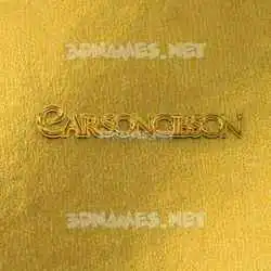 carsongibson in All Gold style - 3D name wallpaper