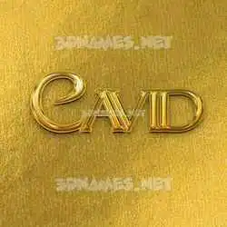 cavid in All Gold style - 3D name wallpaper