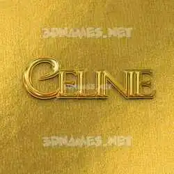 celinie in All Gold style - 3D name wallpaper